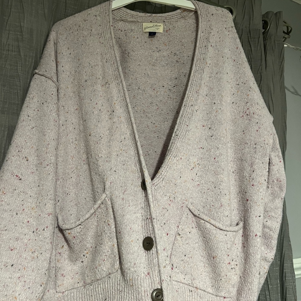 Universal Thread Women's Speckled Cream Cardigan